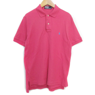 ポロラルフローレン(POLO RALPH LAUREN)のポロ バイ ラルフローレン ポロシャツ 半袖 ポロカラー ロゴ刺繡 M ピンク(ポロシャツ)