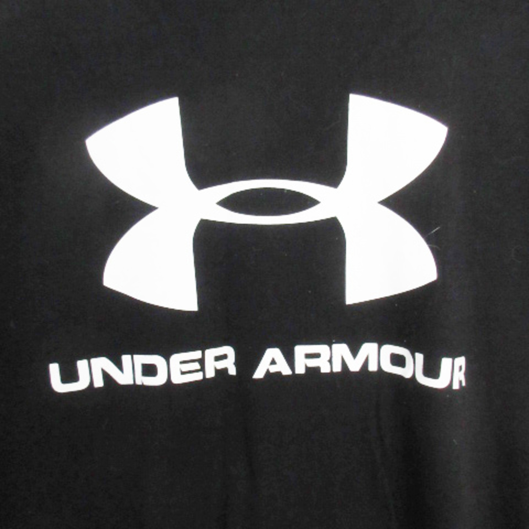 UNDER ARMOUR(アンダーアーマー)のアンダーアーマー Tシャツ カットソー 半袖 クルーネック ロゴ SM 黒 白 メンズのトップス(Tシャツ/カットソー(半袖/袖なし))の商品写真