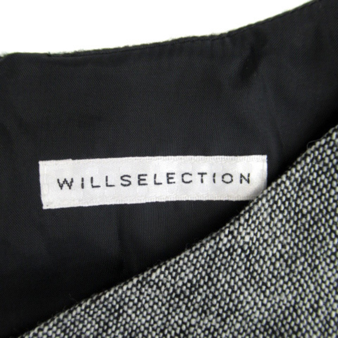 WILLSELECTION(ウィルセレクション)のウィルセレクション ワンピース ロング丈 七分袖 レース 花モチーフ M 黒 レディースのワンピース(ロングワンピース/マキシワンピース)の商品写真