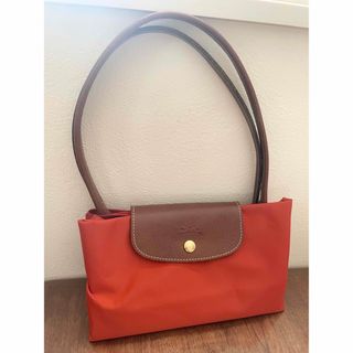 ロンシャン(LONGCHAMP)のロンシャン ルプリアージュ ショルダー オレンジ(ショルダーバッグ)