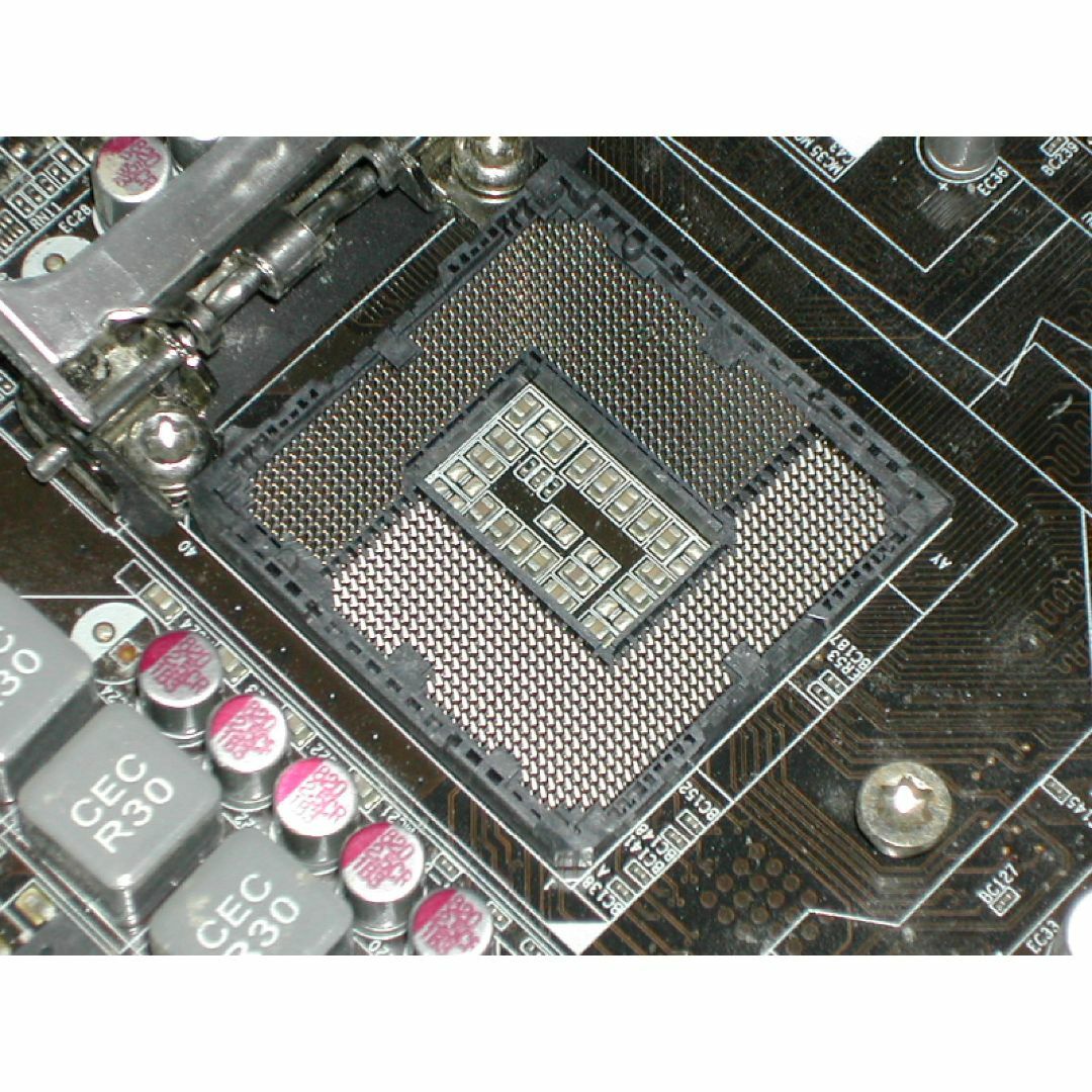 難ありマザボ　ECS　B75H2-M2  LGA1155　CPU メモリ付き 6