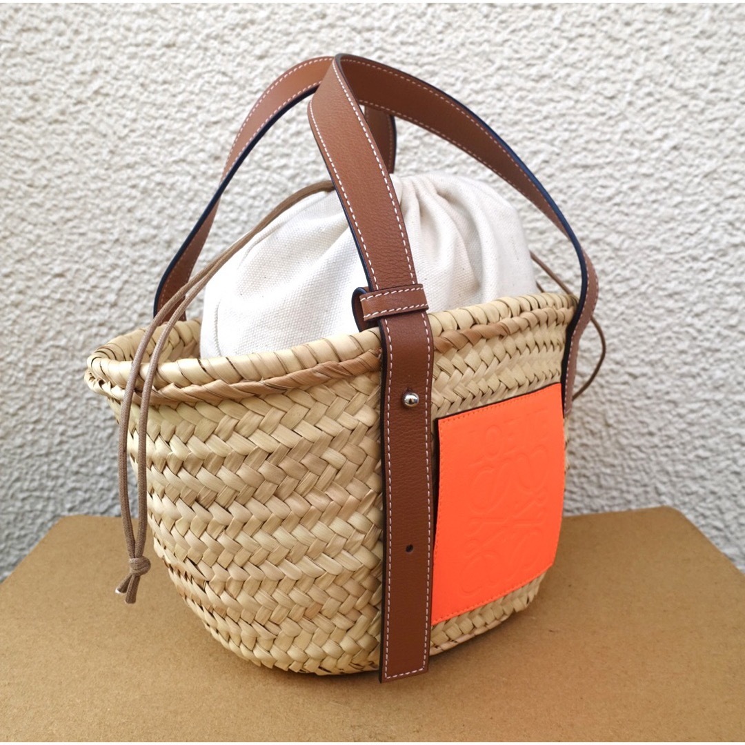 ロエベ かごバッグ オレンジ タン サイズs | www.innoveering.net