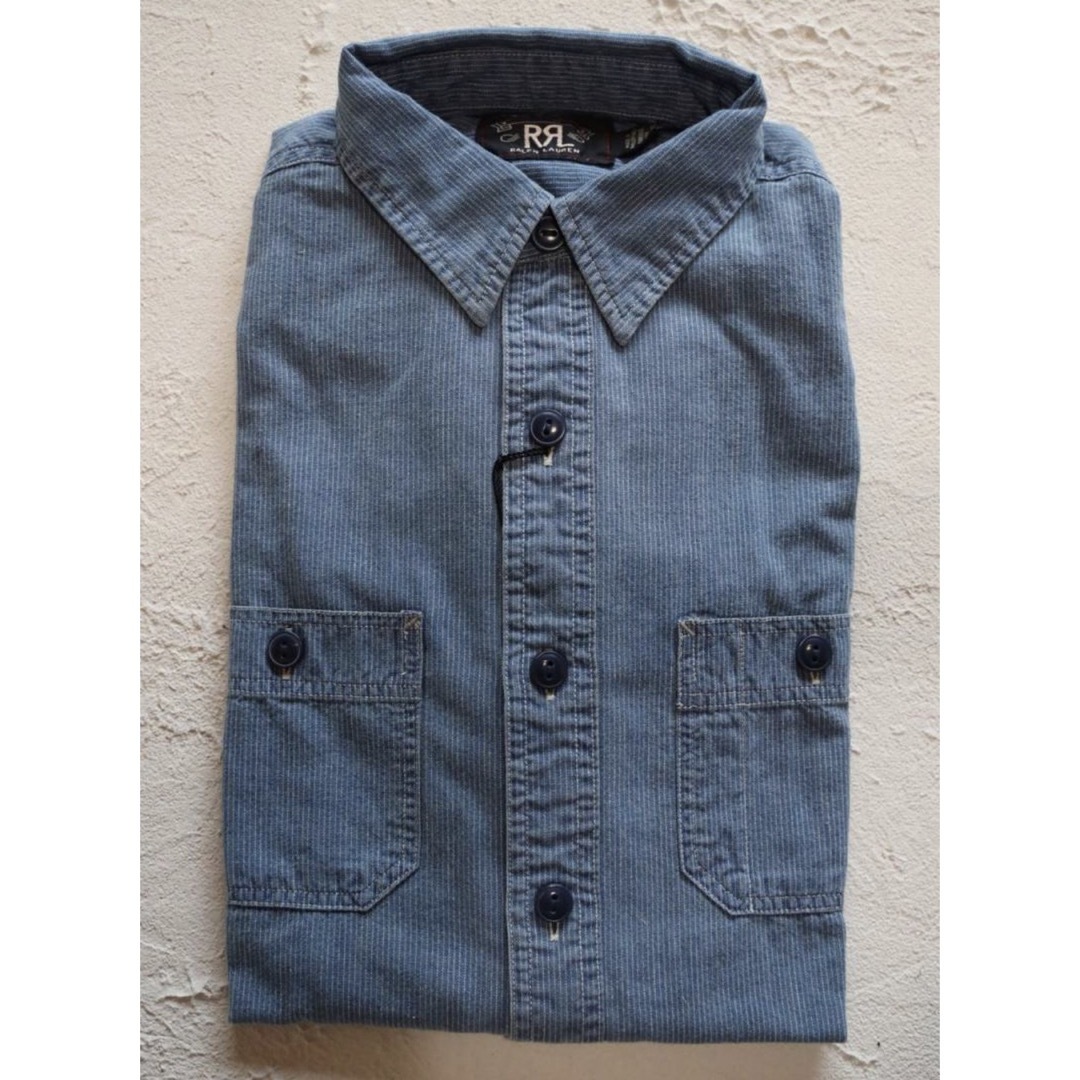 RRL INDIGO CALICO WORK SHIRT