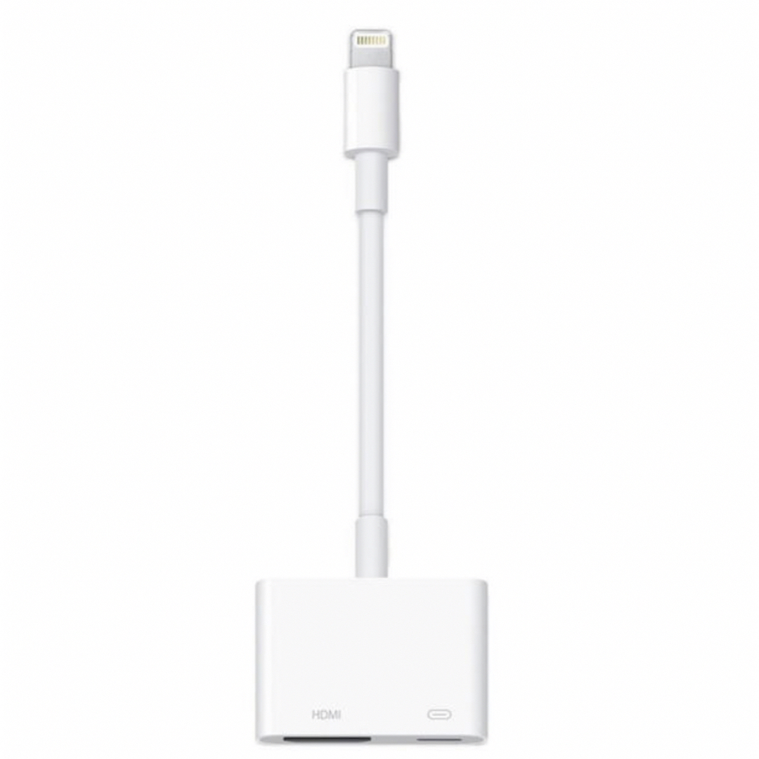 Apple(アップル)のApple純正 HDMI変換アダプタ Lightning  AVアダプタ スマホ/家電/カメラのテレビ/映像機器(映像用ケーブル)の商品写真