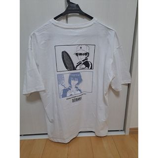 シマムラ(しまむら)の【新品】新テニスの王子様 越前リョーマ&不二周助バックプリントTシャツMサイズ白(Tシャツ/カットソー(半袖/袖なし))