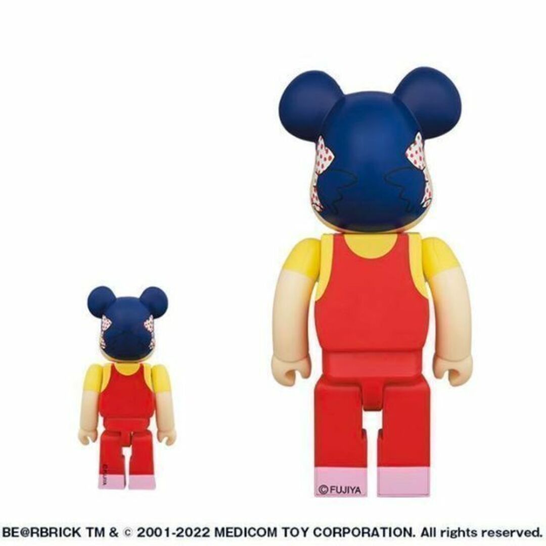 BE@RBRICK 100% 400% ホーロー看板 ペコちゃん ベアブリック 2