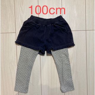 ユニクロ(UNIQLO)のユニクロ　100cm  レギパン　重ね着(パンツ/スパッツ)