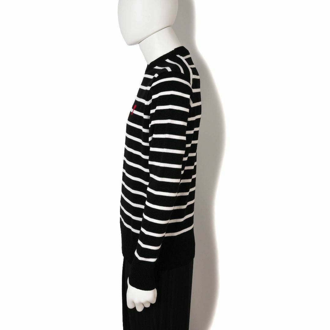 新品 AMI Paris ニット セーター ボーダー ブラック-