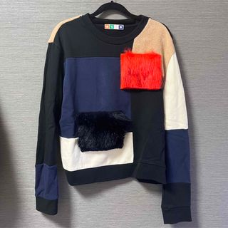 エムエスジイエム(MSGM)のMSGM エムエスジーエム スウェット パッチワーク Sサイズ(トレーナー/スウェット)