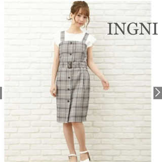 イング(INGNI)のINGNI／ナロージャンパースカート(ひざ丈スカート)
