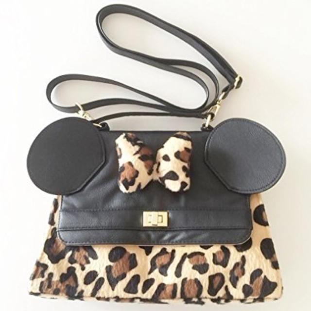 Disney(ディズニー)のミニー ヒョウ柄 バッグ レディースのバッグ(ショルダーバッグ)の商品写真