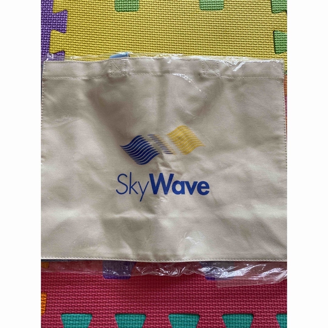 skywave 布バッグ　スカイウェブ　ノベルティ　ミニバッグ　仕切り レディースのバッグ(トートバッグ)の商品写真