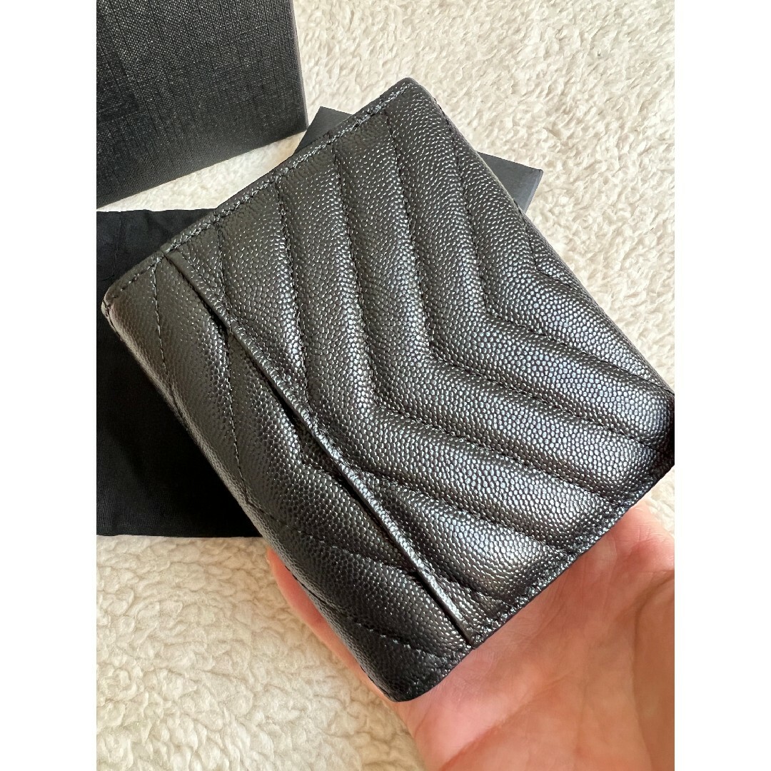 早い者勝ち!!人気サンローラン◆YSL三つ折り財布◆美品サイフ