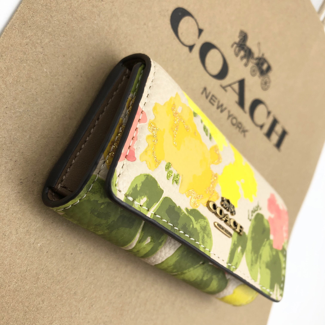 COACH☆新品】6 リング キー ケース・フローラル プリント！花柄！新作