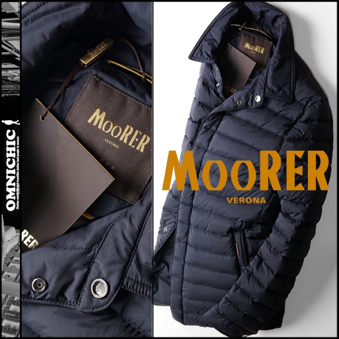 MooRER - 最高品質の至高ダウンMOORERムーレーシャツ型撥水ダウン