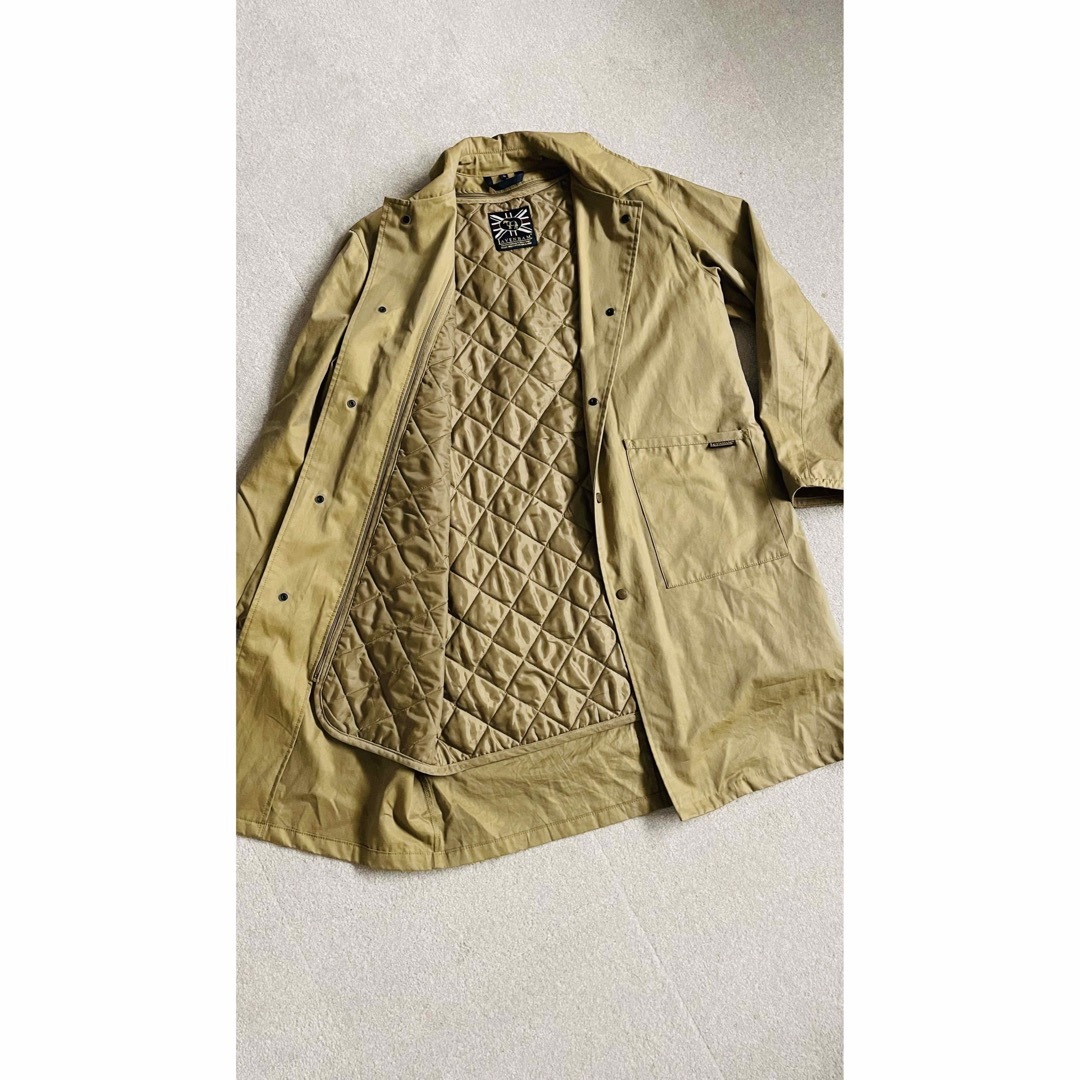 美品 ラベンハム LAVENHAM インナーキルティング38M ベージュ-