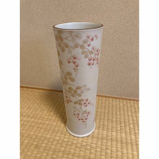 上田哲也 萩文花入 花瓶 日本工芸会正会員 伝統工芸陶芸部会展鑑査委員(陶芸)