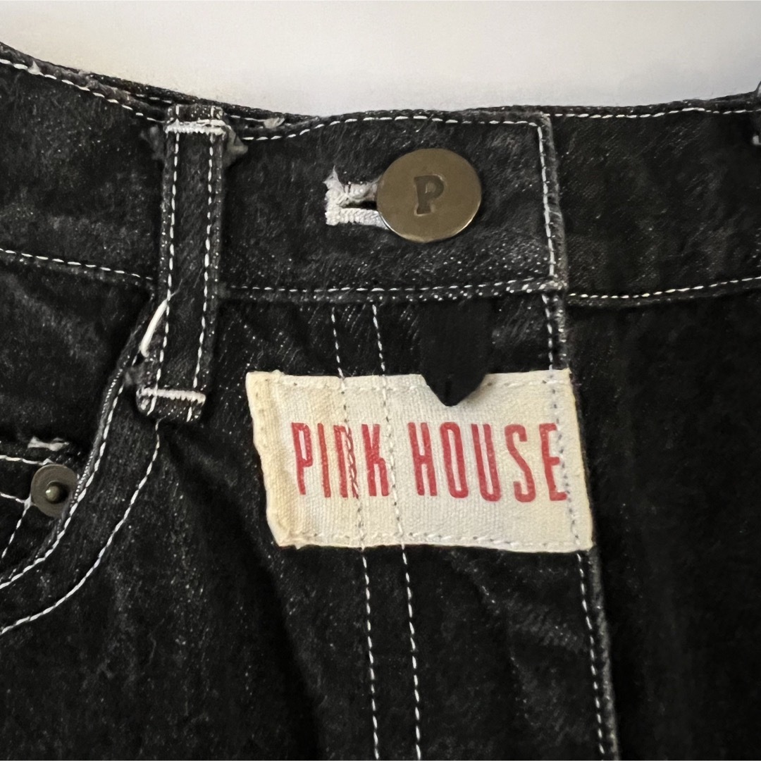 PINK HOUSE(ピンクハウス)のPINKHOUSEピンクハウス　デニムスカート　ロング レディースのスカート(ロングスカート)の商品写真