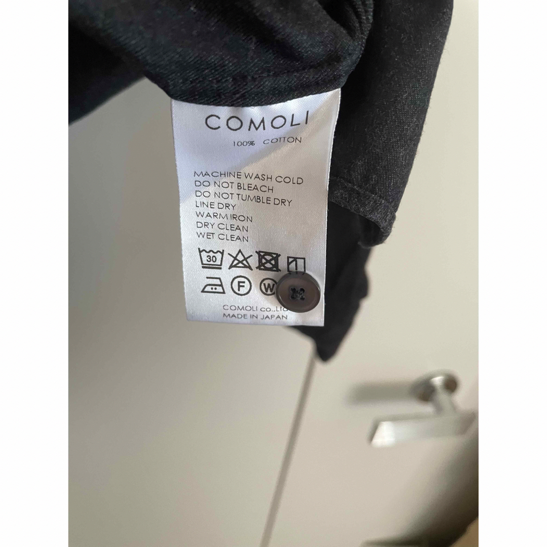 comoli コモリ コットンネルバンドカラーシャツ