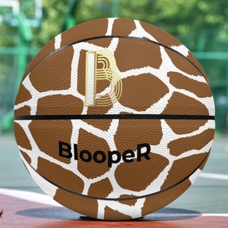 【新品】屋内外兼用バスケットボール ジラフ-ブラウン BloopeR ブルーパー(バスケットボール)