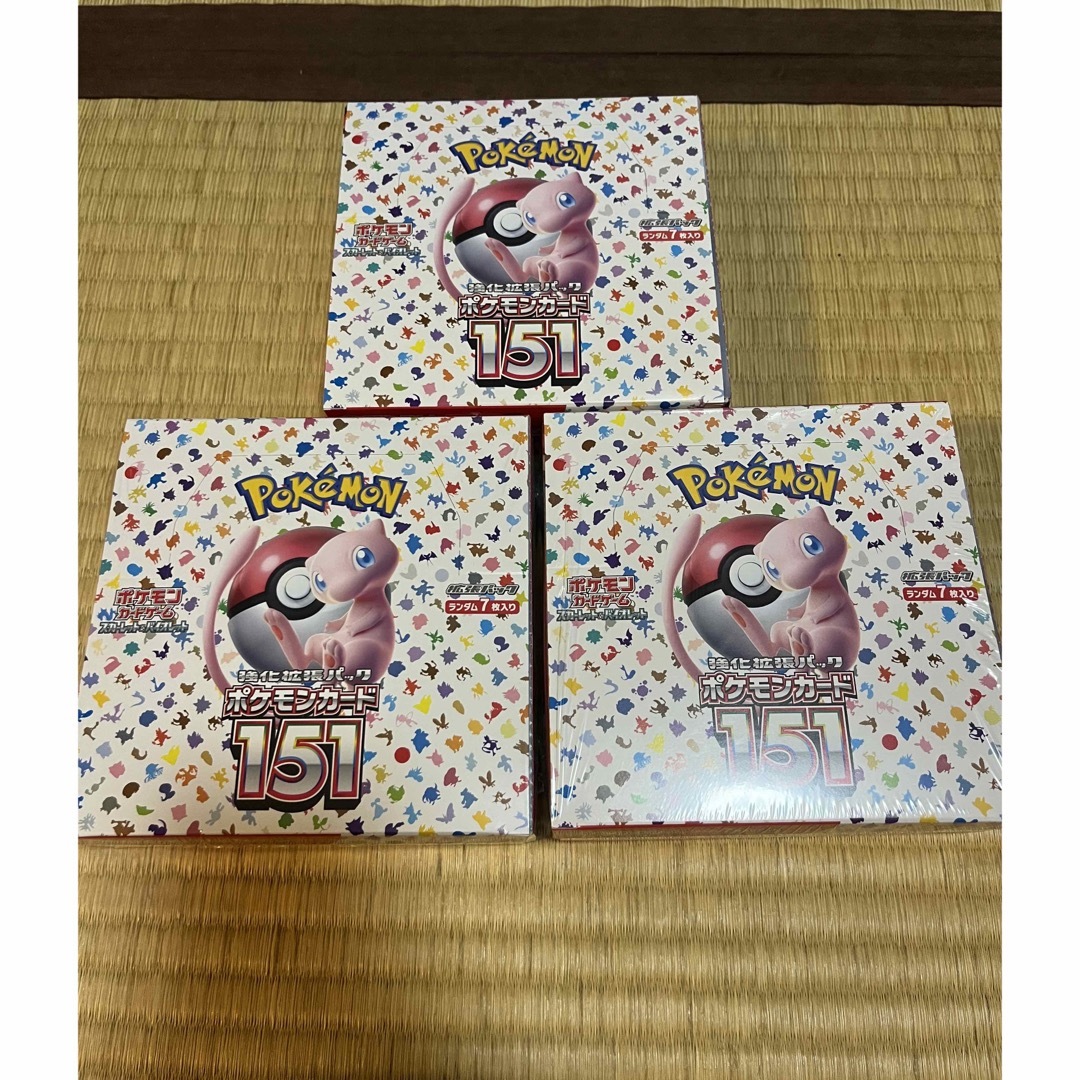 ポケモンカード　151 BOX シュリンク付き2box シュリンクなし1box