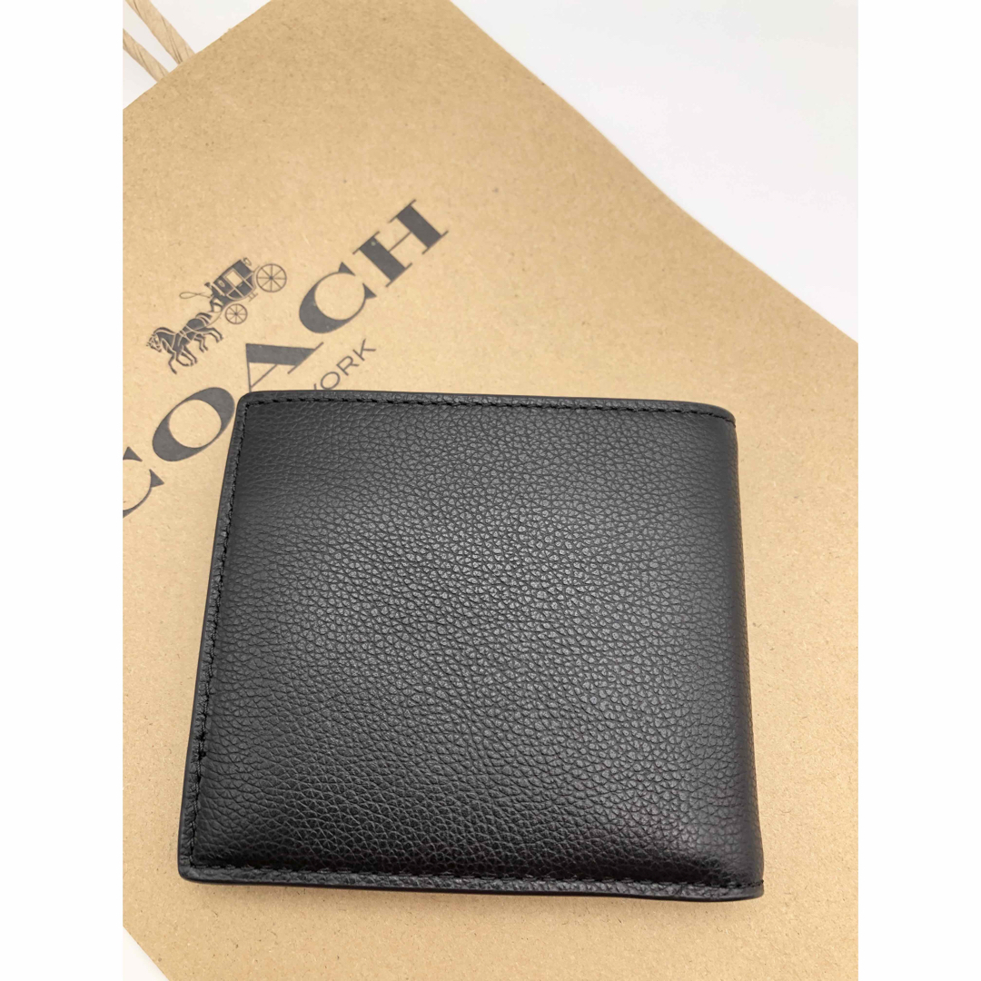 【COACH☆新品】コイン ウォレット スポーツ カーフ レザー!ブラック!