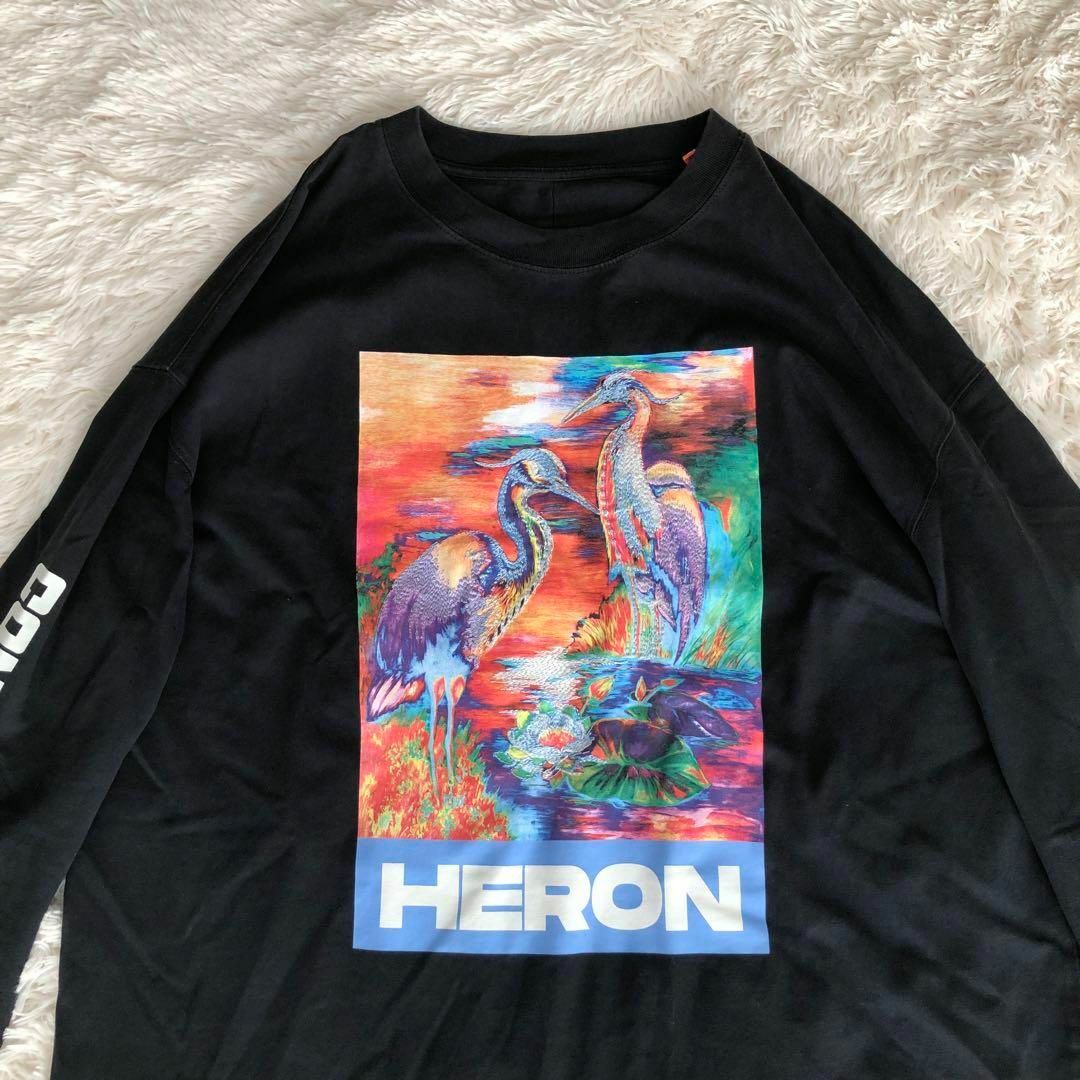 HERON PRESTONロンTシャツ　長袖カットソー　XLヘロンプレストン