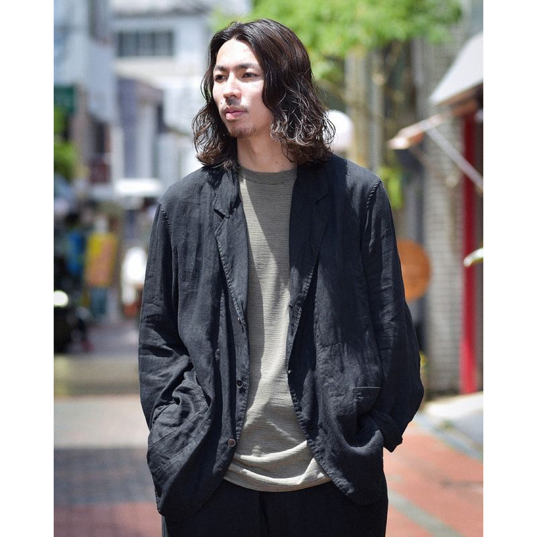 リネン シャツジャケット　コモリ　comoli 23ss