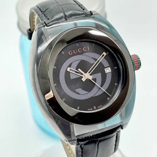 Gucci    美品GUCCI グッチ時計 メンズ腕時計 シンク ブラック