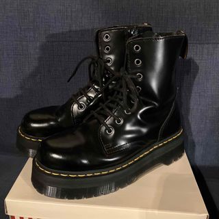 ドクターマーチン(Dr.Martens)のドクターマーチン大人気JADON厚底ブーツUK6ファスナー付き25センチブラック(ブーツ)