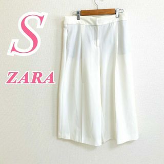 ザラ(ZARA)のZARA BASIC ザラベーシック　クロップドパンツ　ガウチョ　オフィス　S(クロップドパンツ)