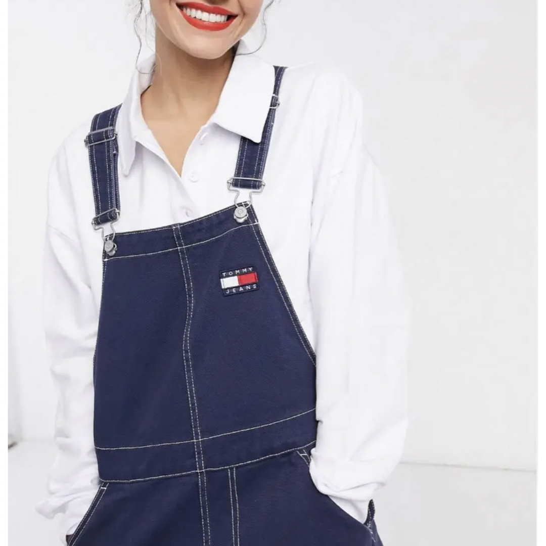 TOMMY HILFIGER(トミーヒルフィガー)の【極美品】デニムジャンパースカート TOMMYHILFIGER ZARA H&M レディースのワンピース(ロングワンピース/マキシワンピース)の商品写真