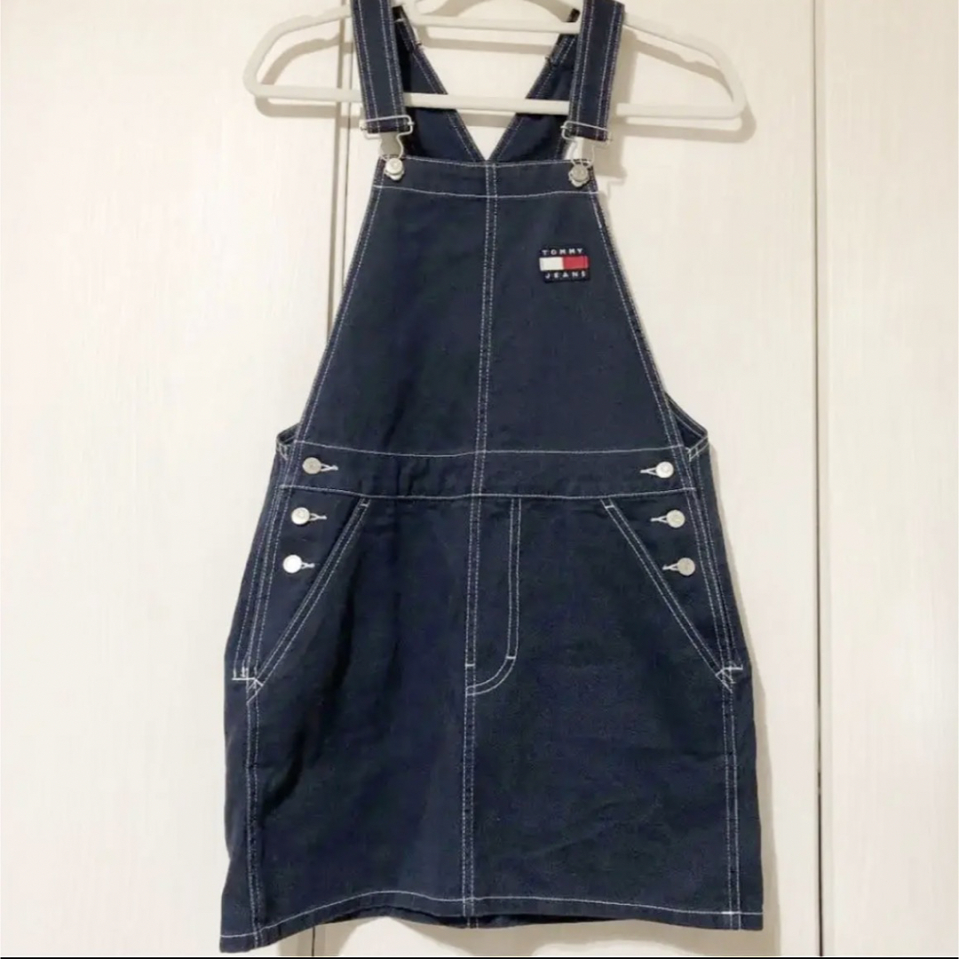 TOMMY HILFIGER(トミーヒルフィガー)の【極美品】デニムジャンパースカート TOMMYHILFIGER ZARA H&M レディースのワンピース(ロングワンピース/マキシワンピース)の商品写真