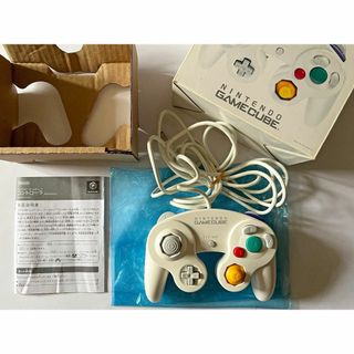 ニンテンドーゲームキューブ(ニンテンドーゲームキューブ)のゲームキューブ コントローラー ホワイト 白 箱説あり　GameCube GC(その他)