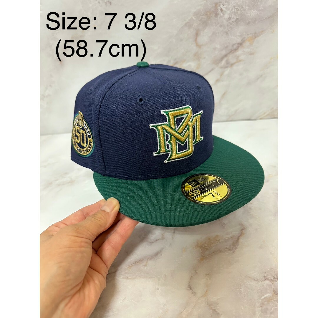 Newera 59fifty ミルウォーキーブルワーズ 50thアニバーサリー