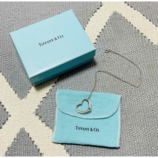 ティファニー(Tiffany & Co.)の美品　ほぼ未使用　ティファニー　オープンハート　シルバー　silver925(ネックレス)