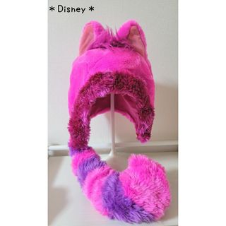 ディズニー(Disney)の【Disney ディズニー】チェシャ猫　被り物　帽子　ファンキャップ　チシャ(キャラクターグッズ)