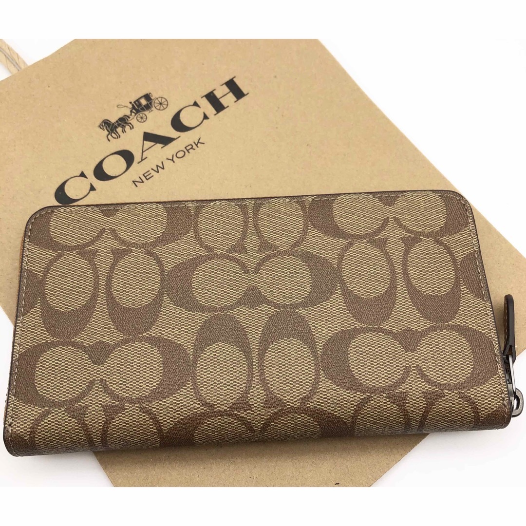 【COACH☆新品】シグネチャー !パッチ!レインボー!男女兼用!カーキ!