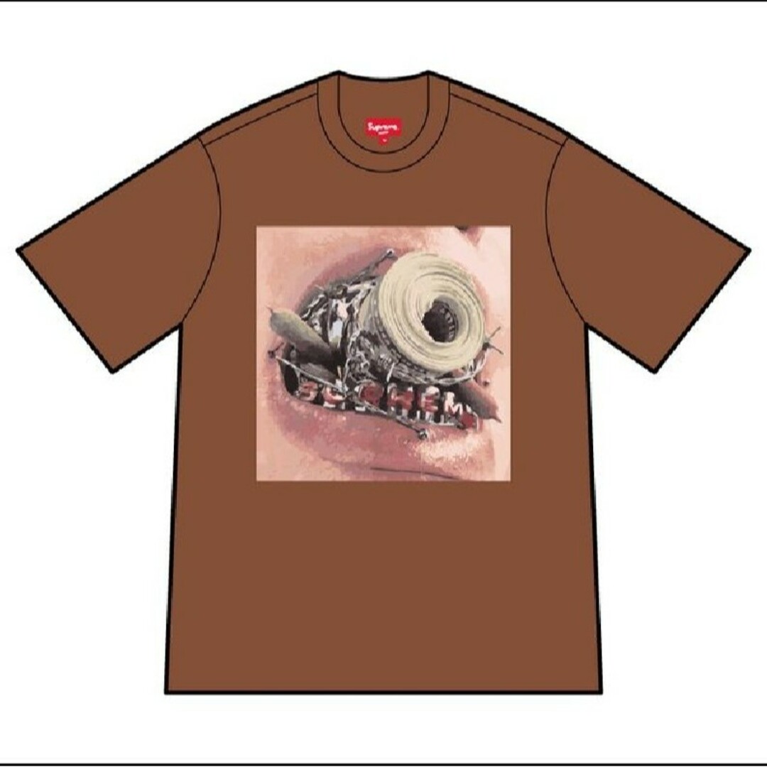 メンズSupreme Braces Tee "Brown" M