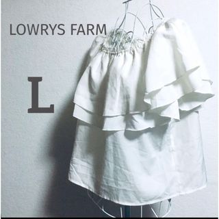 ローリーズファーム(LOWRYS FARM)のLOWRYS FARMローリーズファーム　フリルショート丈ブラウス(シャツ/ブラウス(半袖/袖なし))