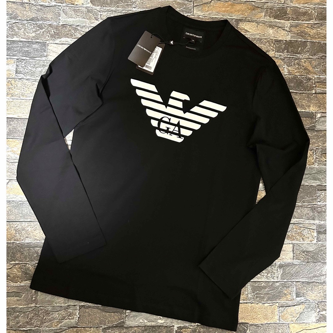 新品】 EMPORIO ARMANI アルマーニ /イーグルロゴ ロンT M-eastgate.mk