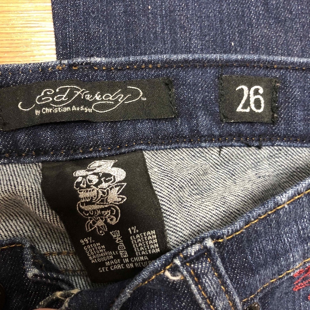 Ed Hardy(エドハーディー)のEd Hardy by Christian Audigier ジーンズサイズ26 レディースのパンツ(デニム/ジーンズ)の商品写真