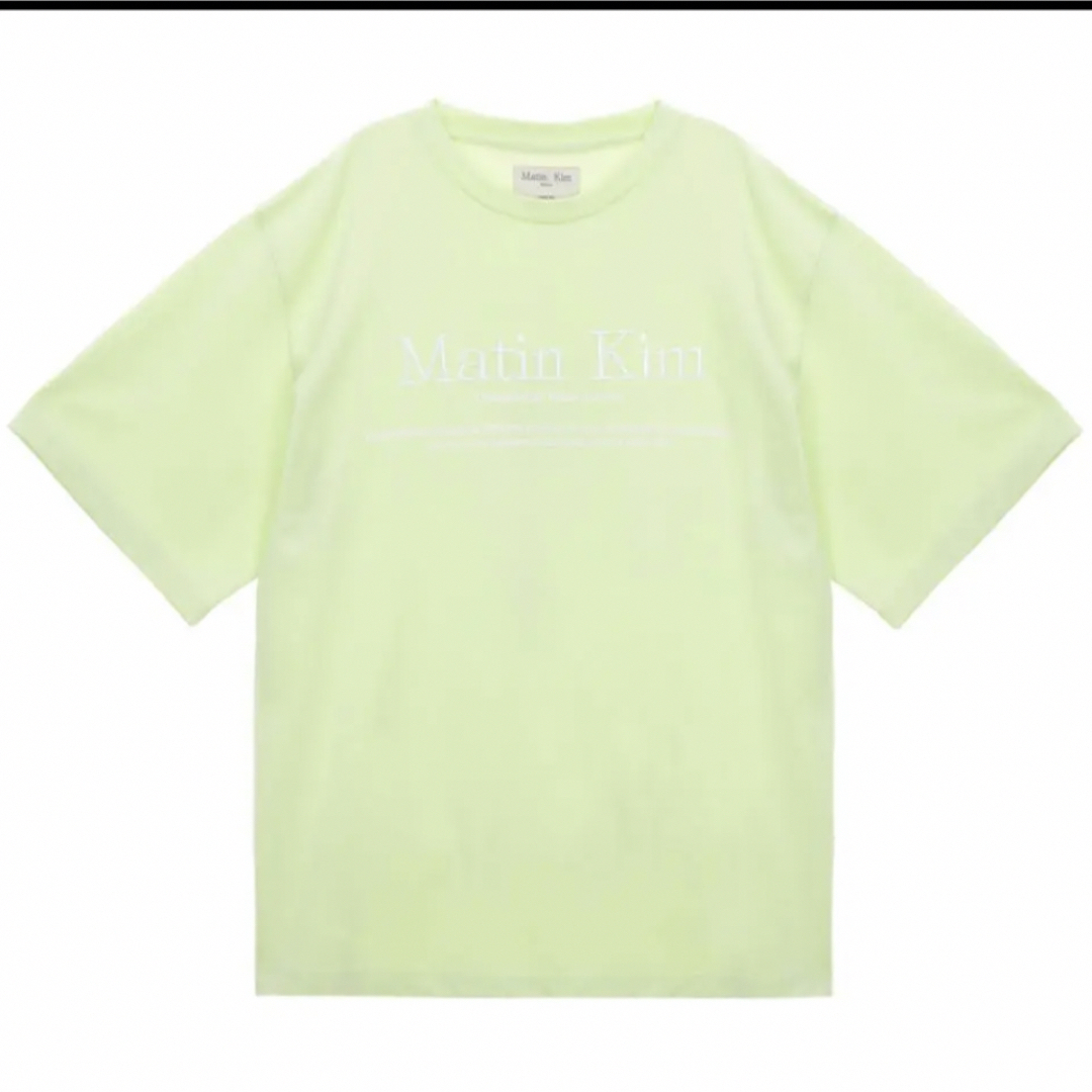 【本日限りのお値下げ】新品　matin kim マーティンキム　ロゴ　tシャツ