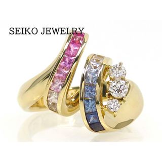 SEIKO JEWELRY セイコージュエリー K18 ダイヤ サファイアリング