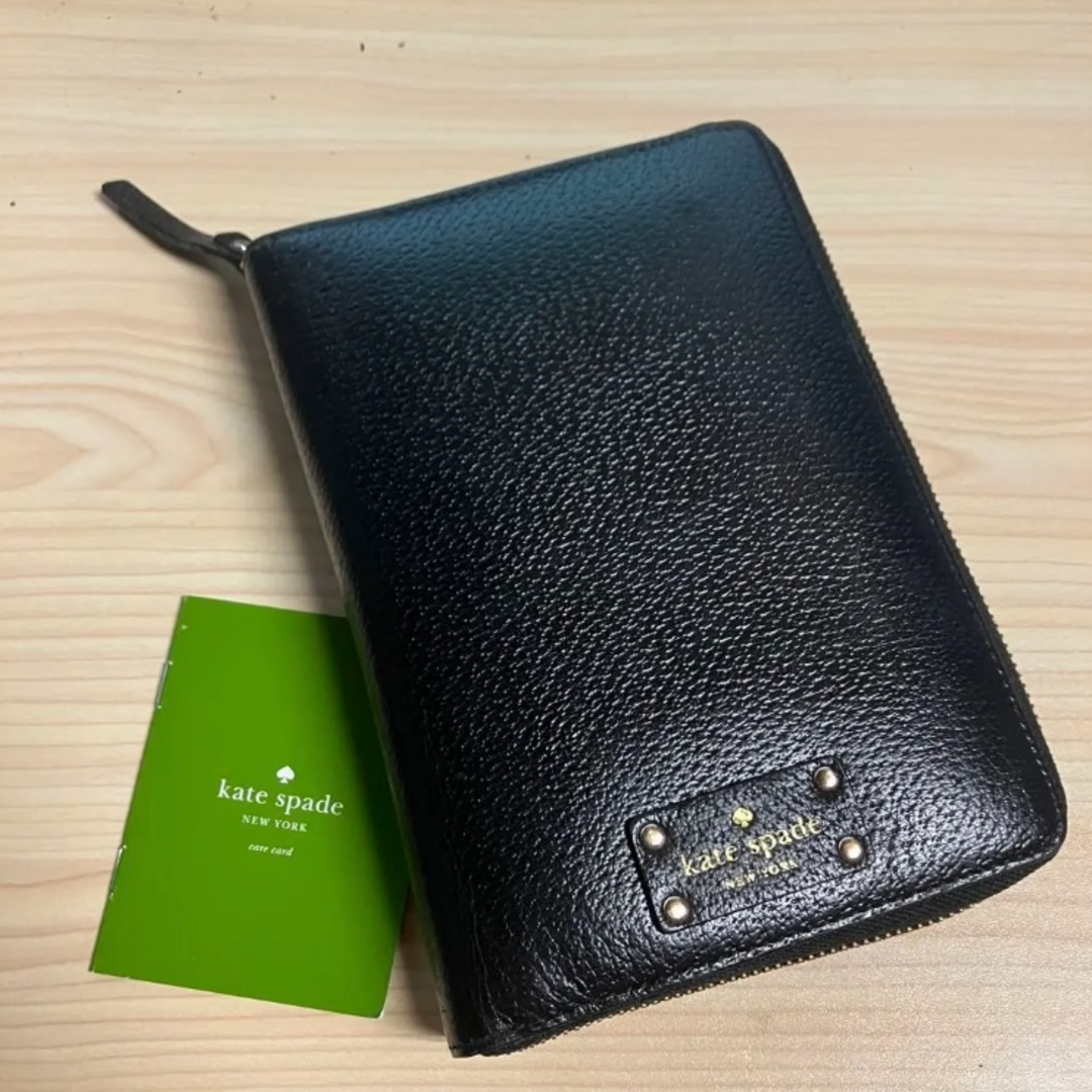 kate spade 6穴　レザー手帳