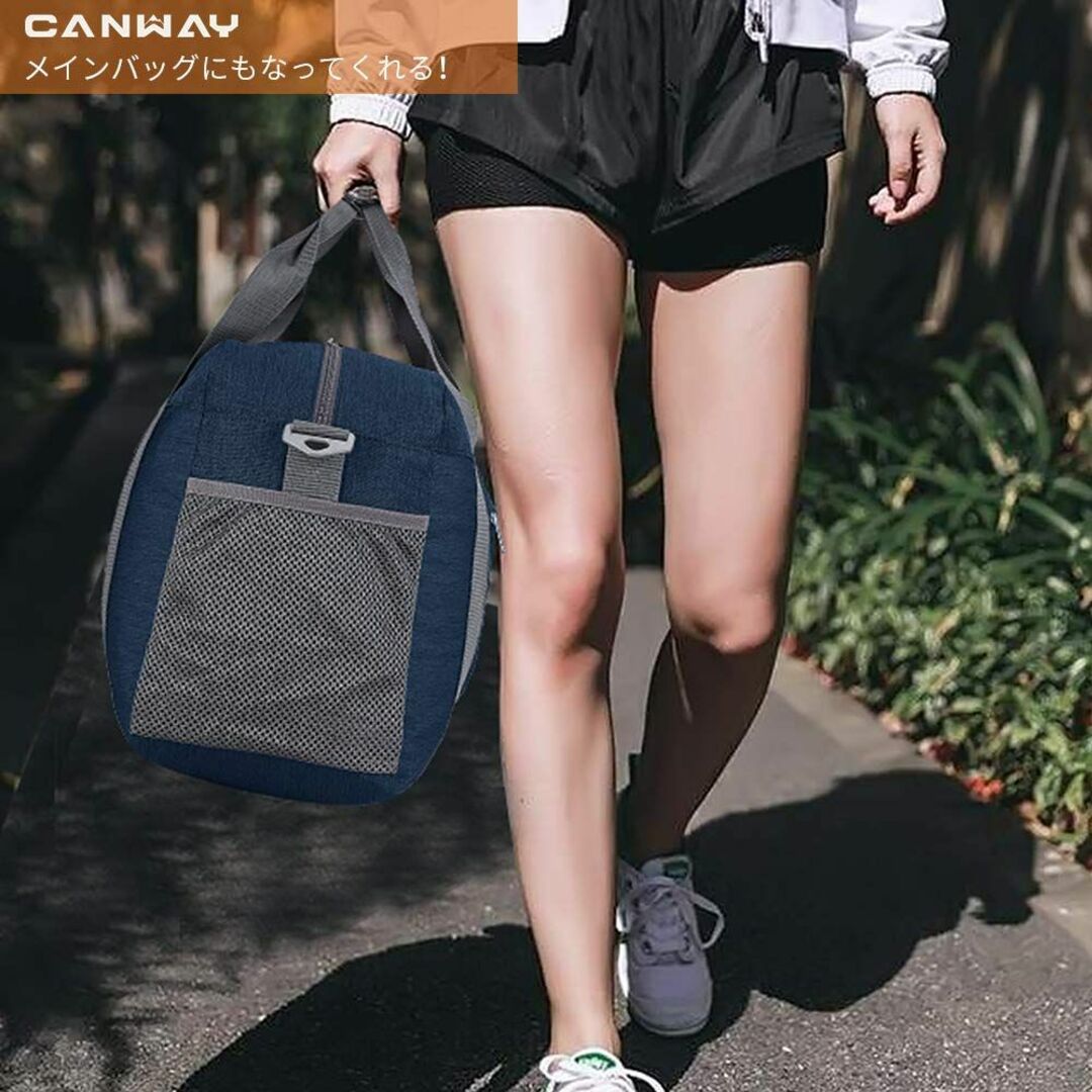 【色: ブルー 55L】CANWAY ボストンバッグ 折りたたみスポーツバッグ 1