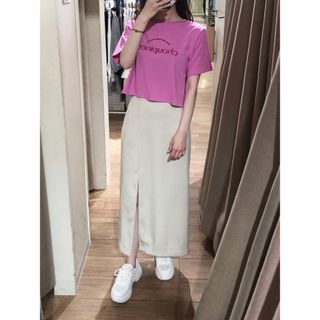 オリーブデオリーブ(OLIVEdesOLIVE)のOLIVE des OLIVE オリーブ・デ・オリーブ バックオープンTシャツ(Tシャツ(半袖/袖なし))