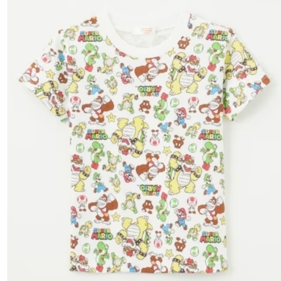 しまむら(シマムラ)の新品未使用 しまむら スーパーマリオ キッズTシャツ キッズ/ベビー/マタニティのキッズ服男の子用(90cm~)(その他)の商品写真