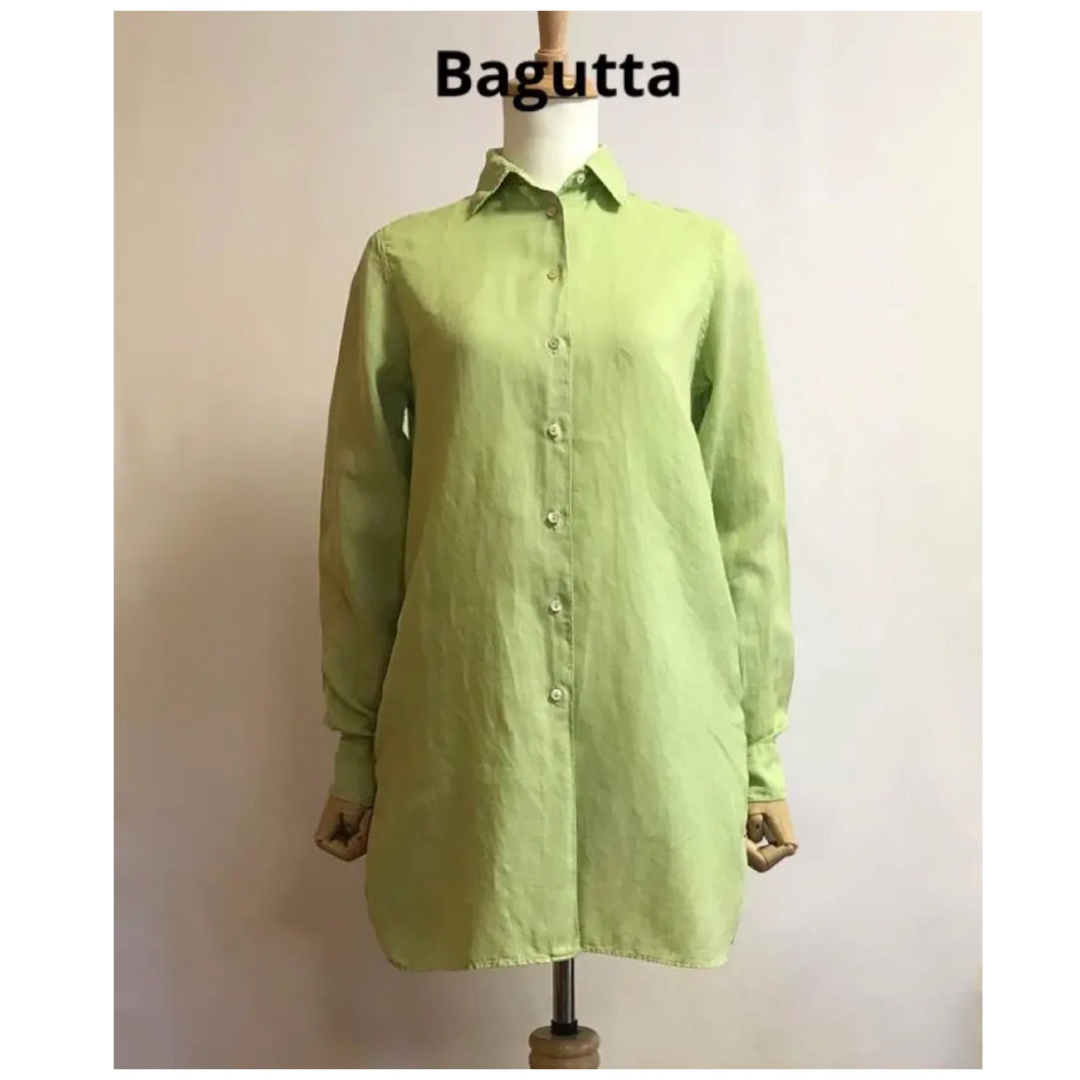 BAGUTTA(バグッタ)のBagutta リネン ロングシャツ レディースのトップス(シャツ/ブラウス(長袖/七分))の商品写真