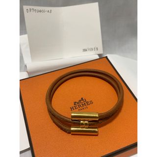 エルメス(Hermes)のエルメスHERMESトゥルニスブレスレット チョーカー(ゴールド)革製品(ブレスレット/バングル)